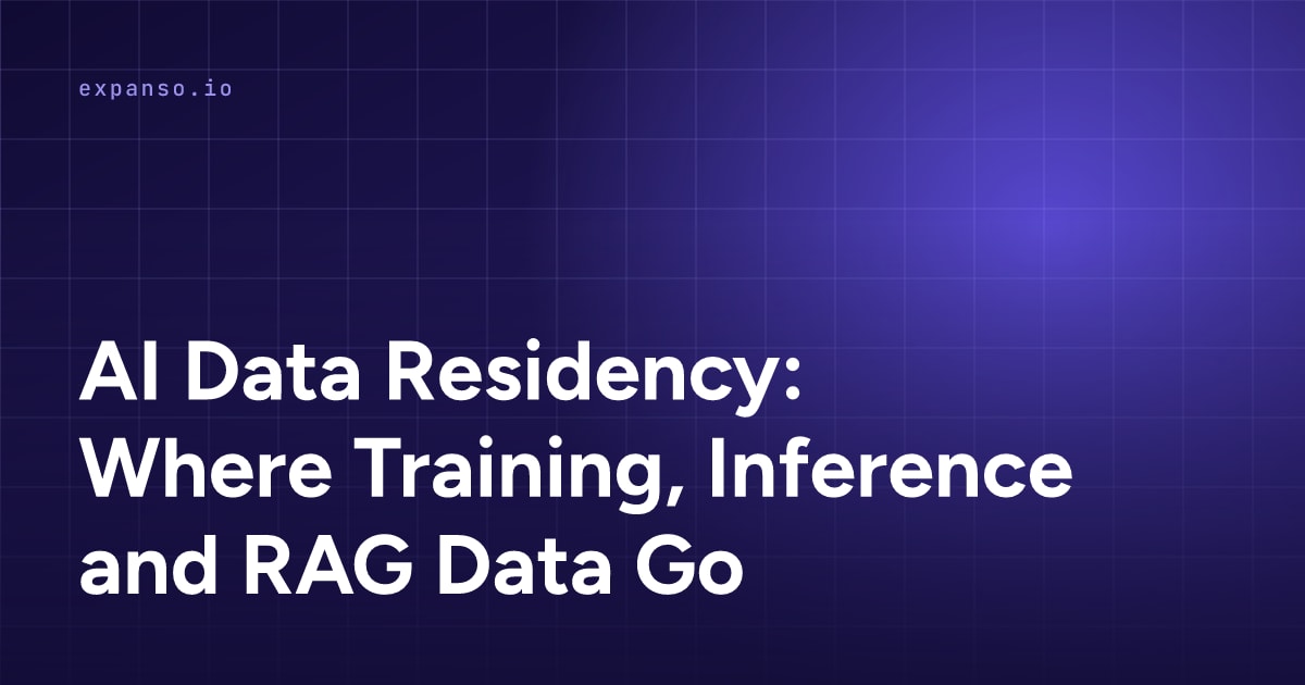 AI Data Residency: Where Training, Inference and RAG Data Go